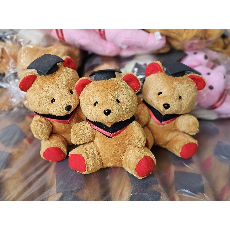 ตุ๊กตาหมีปริญญา (ได้12ตัว) 💐หมีจัดช่อรับปริญญา🎓 ขนาด7นิ้ว ขนนุ่ม ใช้แจกบัณฑิตน้อย เกรดพรีเมียม งานสวยตรงปกถ่ายจากของจริง