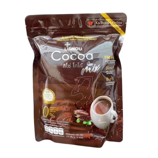 แพคเกจใหม่ (แบบห่อ) ลิโซ่ โกโก้ Lishou Cocoa ขนาด 15ซอง