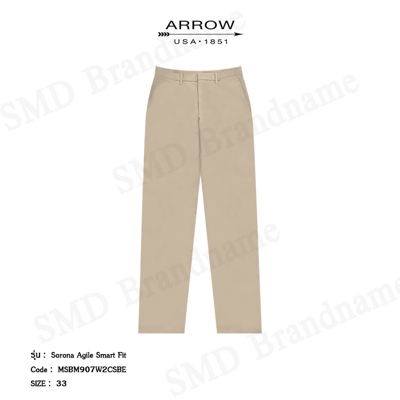 Arrow กางเกงสแล็ค ขายาว ทำงาน Smart Fit รุ่น Sorona Agile Smart fit Code: MSBM907W2CSBE
