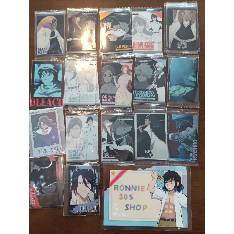 การ์ดสะสมจากอนิเมะเรื่อง Bleach เทพมรณะ ลิขสิทธิ์แท้จากญี่ปุ่น