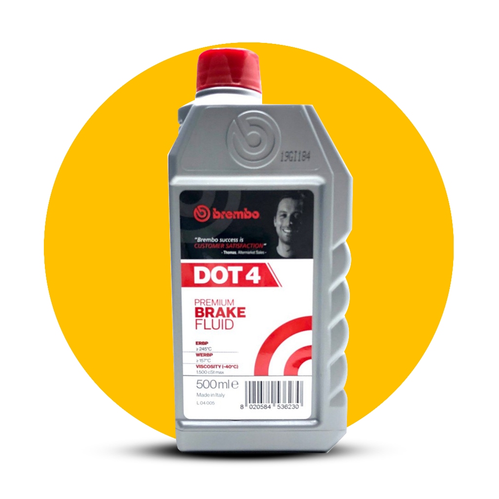 น้ำมันเบรค BREMBO DOT4 / DOT5.1 ขนาด 500ml. และ250 ml. สำหรับรถมอเตอร์ไซค์ทุกประเภท