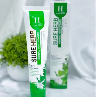ยาสีฟันชัวร์เฮิร์บ Sure Herb Herbal Toothpaste (x10 หลอด)