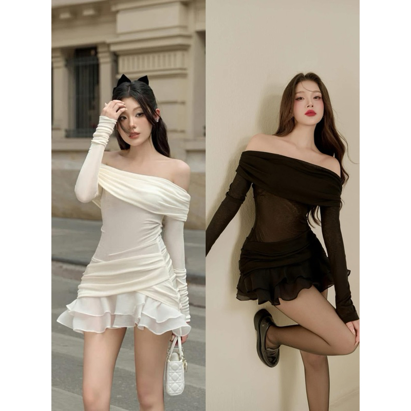 AMELIA Dress-จากแบรนด์COLINชุดเวียดนามแท้พร้อมส่ง ไม่ต้องรอพรีออเดอร์
