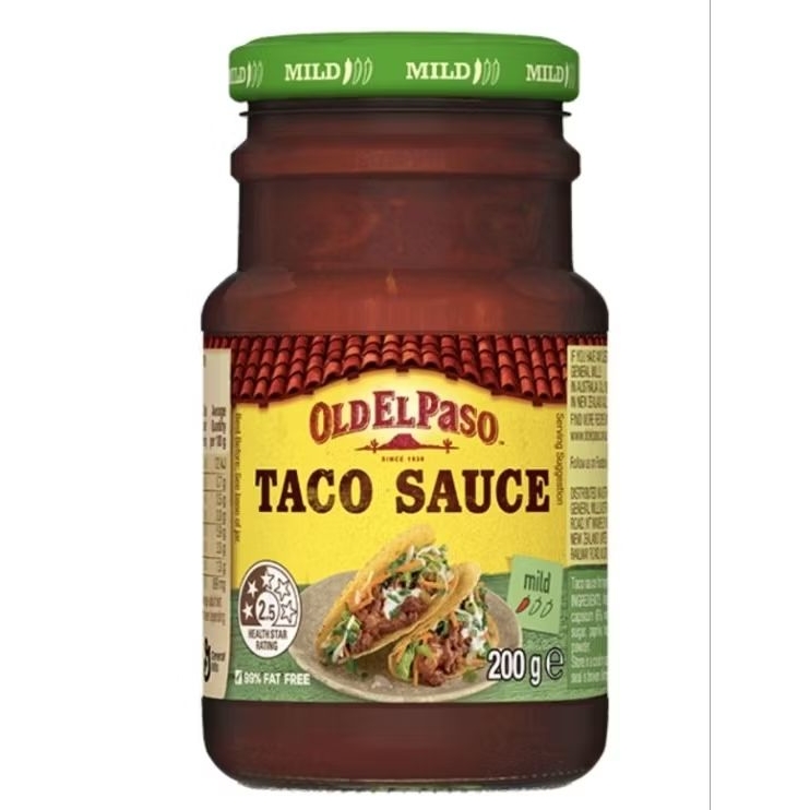 Old El Paso Taco Sauce Mild 200g - โอลด์ เอล พาโซ ซอสทาโก้ (เผ็ดน้อย) ขนาด 200กรัม.