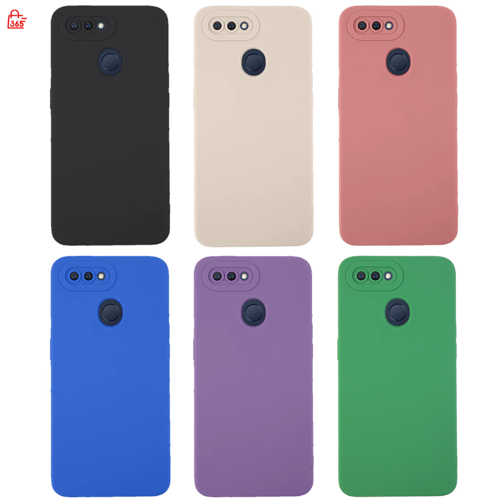 เคส สำหรับ OPPO A12 A5s F9 A7 CPH1909 CPH2083 เคสซิลิโคนนิ่ม กันกล้อง TPU สีพื้น