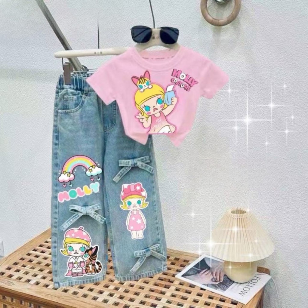 พร้อมส่ง ผ96/ผ97 ษ27/ษ32 4365 ชุดเด็กเซ็ทมอลลี่