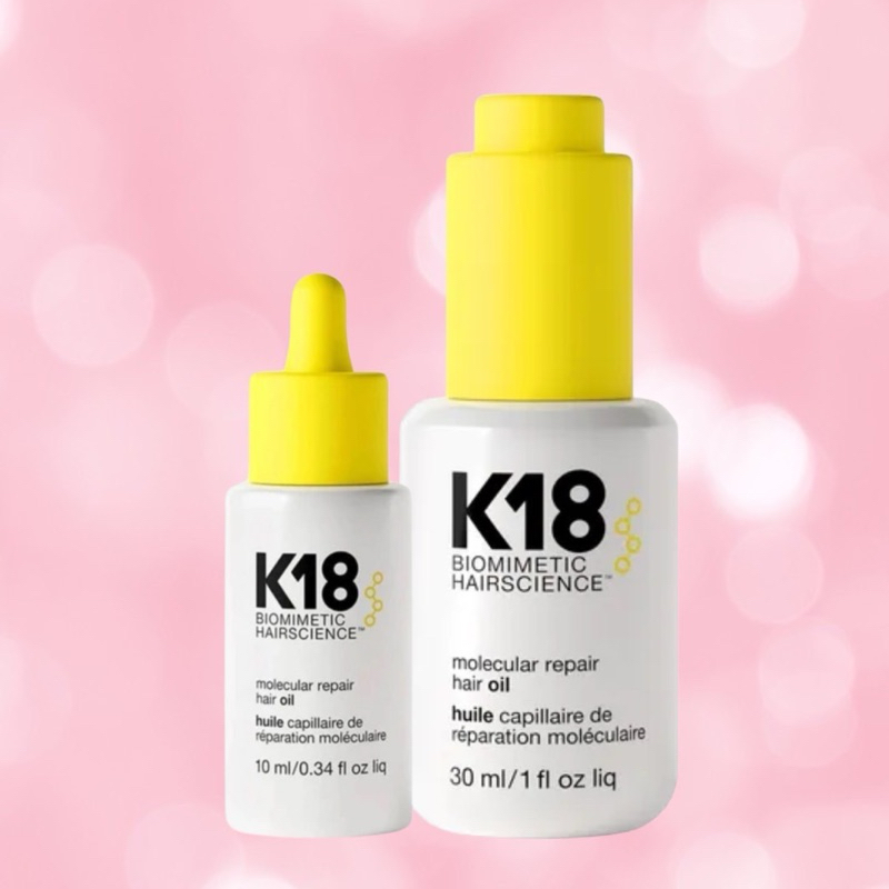 K18 molecular repair hair oil 10 30 ML.ออยบำรุงเส้นผม และ กันความร้อน สำหรับผมเสีย
