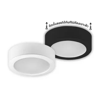 LAMPTAN โคมไฟติดลอย LED DOWNLIGHT FIXTURE SET TWIST & GO ติดลอยได้ทันที ไม่ต้องเจาะฝ้า เปลี่ยนโคมได้