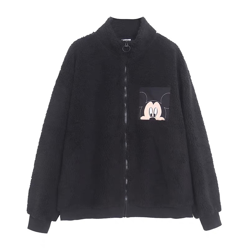 เสื้อกันหนาว มิคกี้ เสื้อ Mickey  Mouse ผ้าฟรีซ Fleece งานแบรนด์❣️Disney x George❣️ แท้💯% (TS501)