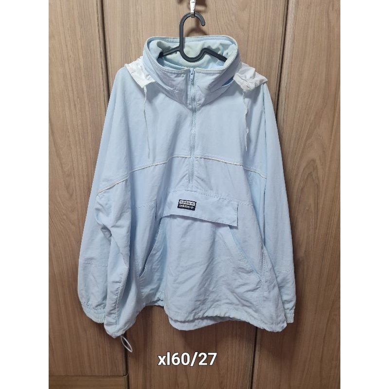 adidas R.Y.V. Track Jacket มือ2  เก็บนาน มีฮู้ดพับเก็บได้ xlกว้าง60