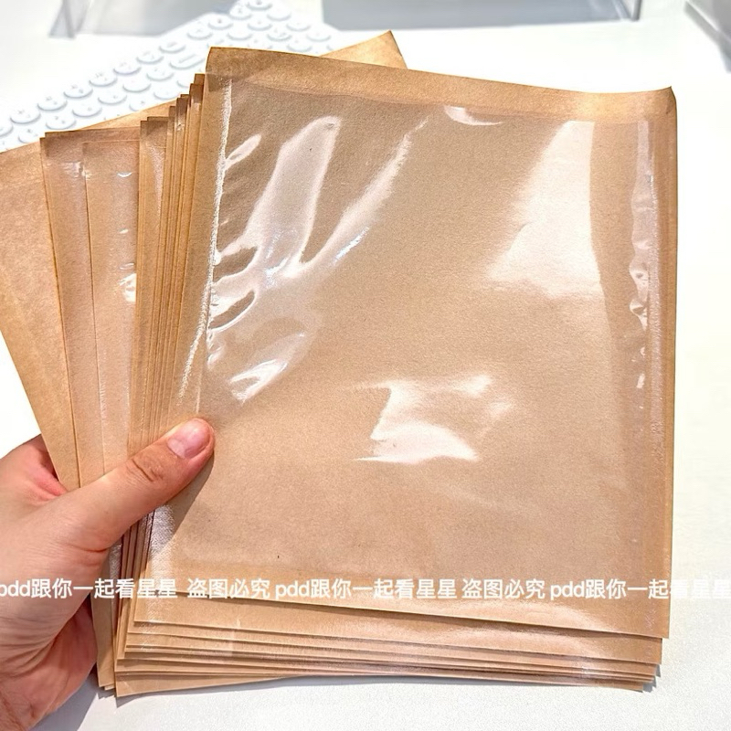 🍪พร้อมส่ง!ถุงกระดาษคราฟท์ หน้าต่างใส แพค10ชิ้น สีน้ำตาล ห่อของขวัญ แพคการ์ด สวยมาก ขนาดใหญ่ - รูปที่ 4