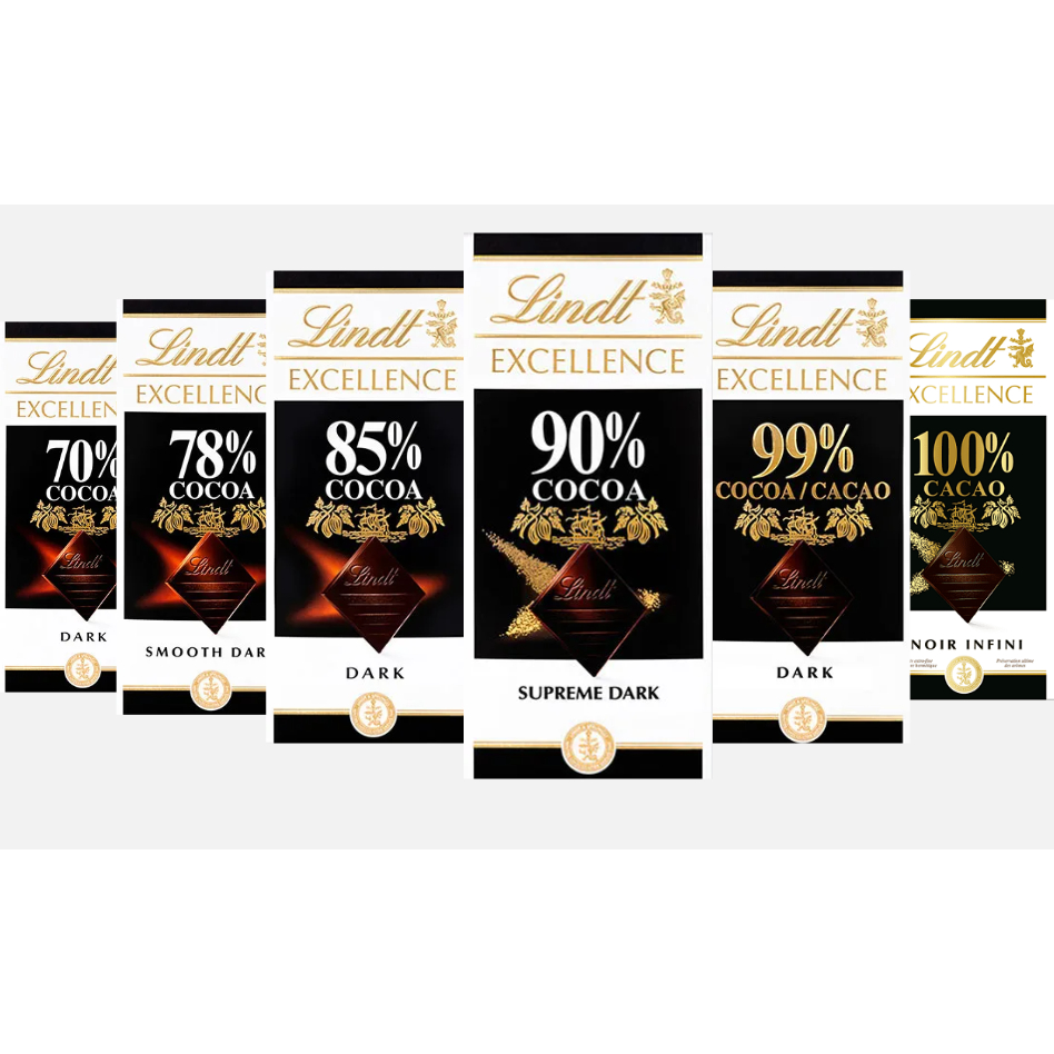 Lindt Excellence Dark Bar 50 & 100g