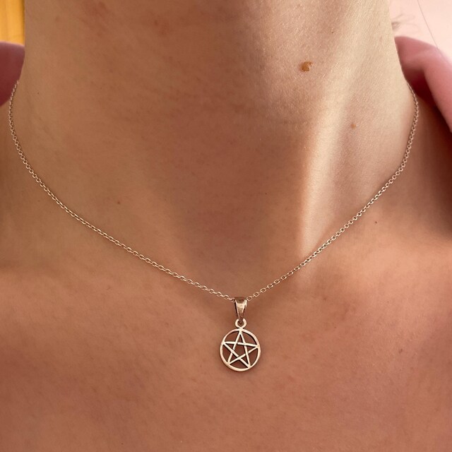 [พร้อมส่ง](Pendant/เฉพาะจี้):Triple moon goddess pendant silver star design จี้เงินแท้ 925 รูปดาว เงินแท้925 SILVER THAI