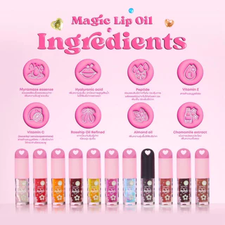 พร้อมส่ง รุ่นใหม่ !! (ลิปออยล์) 3.5ml. LOVE POTION Buddy Magic Lip Oil เลิฟโพชั่น ลิปออยล์เนื้อฉ่ำวาว