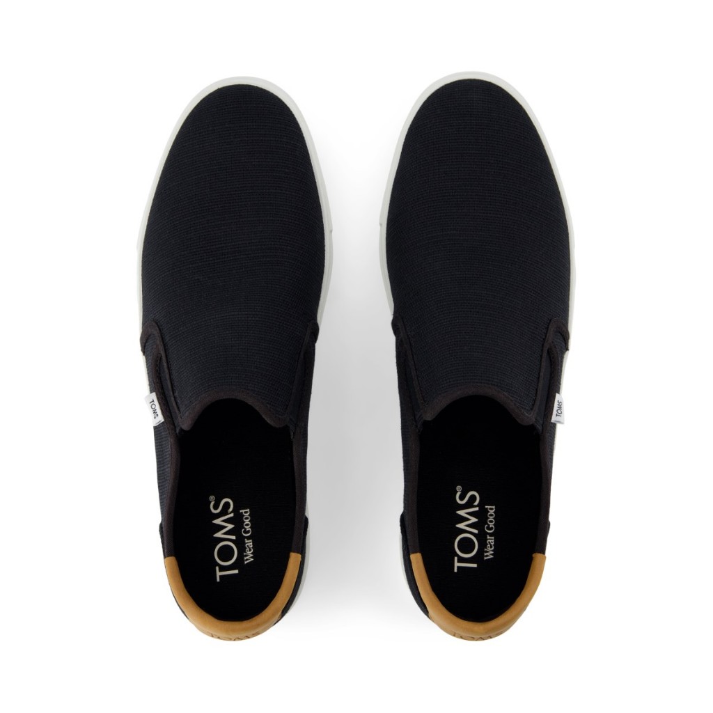 TOMS รองเท้าลำลองผู้ชาย สลิปออน รุ่น Baja 2.0 Black Legacy Canvas (CE) รองเท้าลิขสิทธิ์แท้