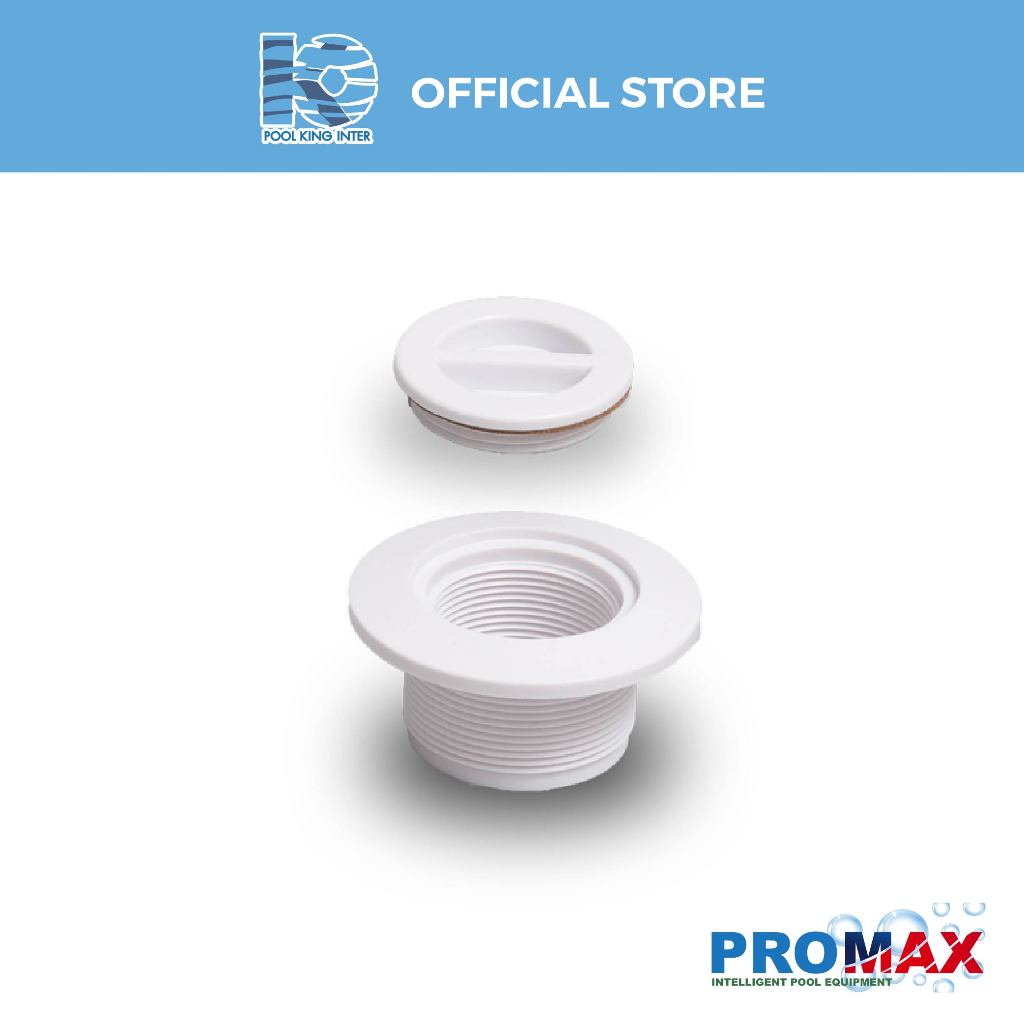 หัวดูดตะกอนผนังสระ ขนาด 1.5 นิ้ว พร้อมฝาปิด vacuum fitting with plug 1.5"