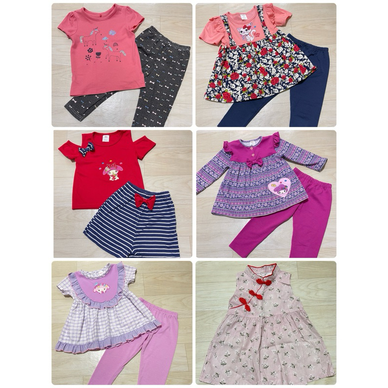 ชุดเซ็ตเด็กผู้หญิงมือสอง ไซส์ 2-4 ขวบ มีทั้งงาน Gymboree ,Bno❤️