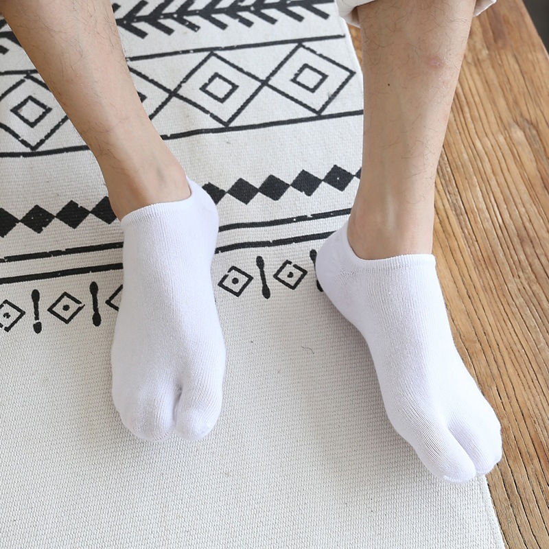 ถุงเท้าแยกนิ้วโป้ง 2นิ้ว ผู้ชาย สำหรับใส่รองเท้าหนีบ ทาบิ  พร้อมส่งในไทย ระบายอากาศดี ใส่บาย สไตล์ญี่ปุ่น - รูปที่ 2