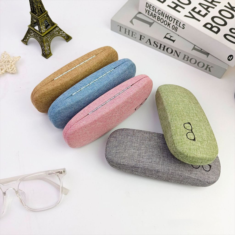 [ส่งจากกทม]แฟชั่นเกาหลีกล่องใส่แว่นตา ผ้าฝ้ายและผ้าลินินเนื้อดี ดีไซน์เรียบง่าย สไตล์เรโทร สำหรับนักเรียน แว่นกันแดดแว่น - รูปที่ 3