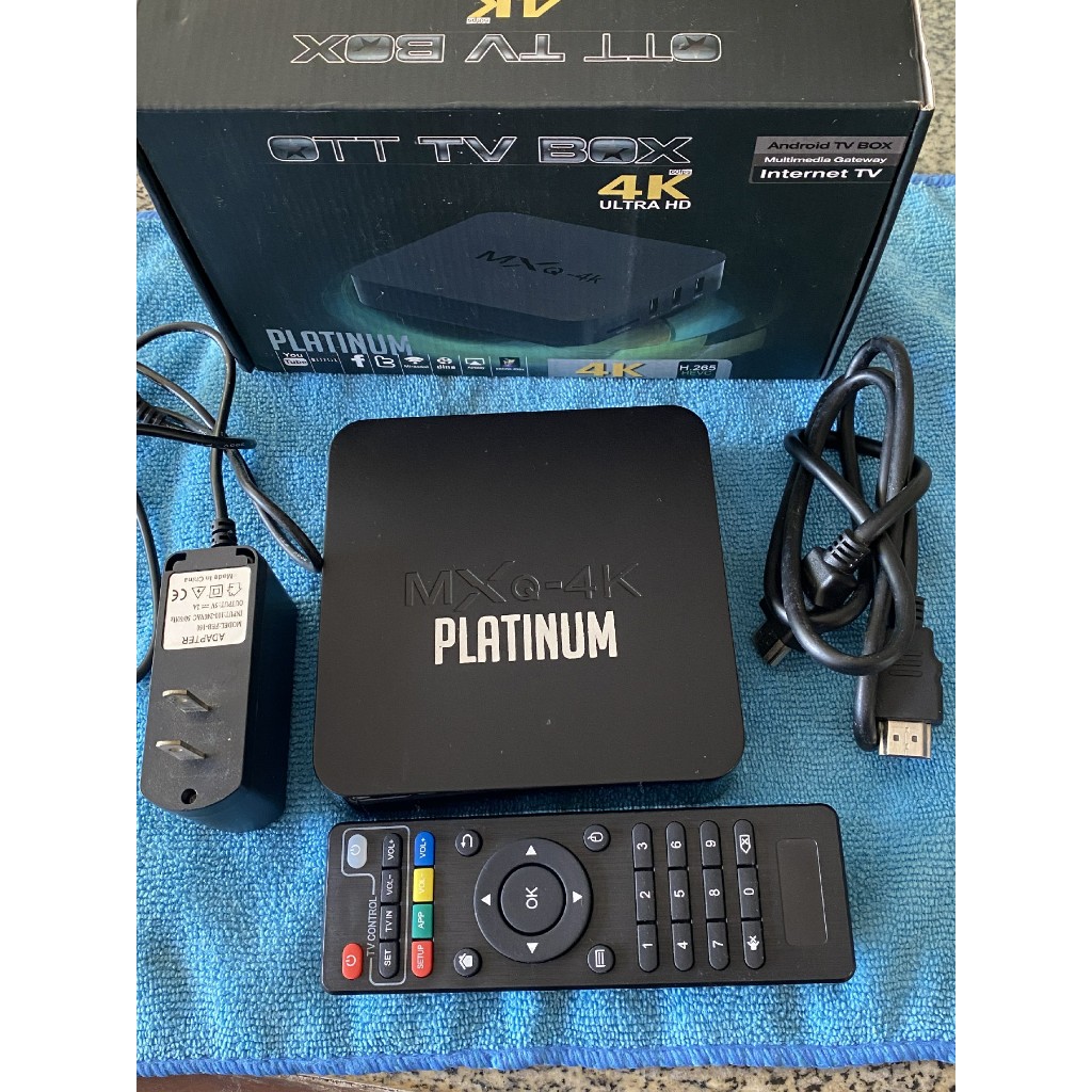 MXQ4k กล่อง android tv มือสอง ใช้งานน้อย สภาพดีมาก