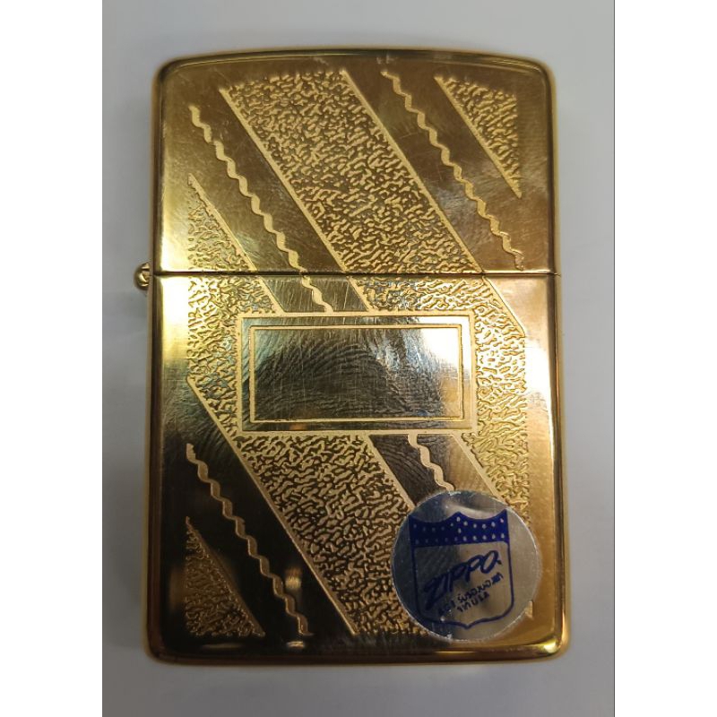 Zippo ไฟแช็ค รุ่นเก่า ของแท้ Gold Plate 1994
