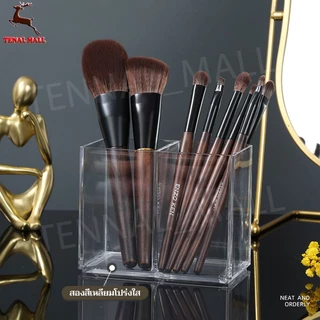 Make Up Organizer แปรงแต่งหน้าพลาสติกหม้อเก็บอะคริลิคสําหรับผู้ถือเครื่องสําอางโต๊ะเครื่องสําอางค์คอนเทนเนอร์