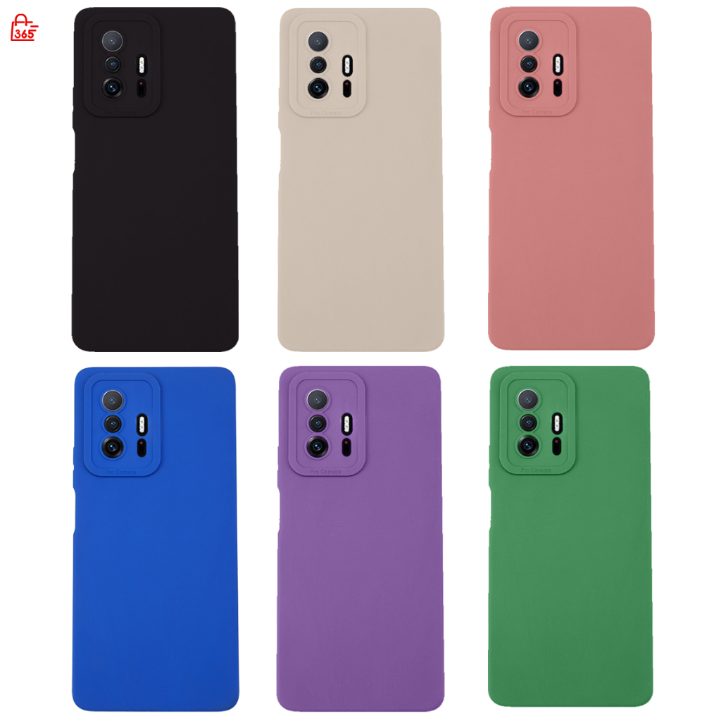 เคส สำหรับ Xiaomi 11T 5G 11T Pro 5G เคสซิลิโคนนิ่ม กันกล้อง TPU สีพื้น