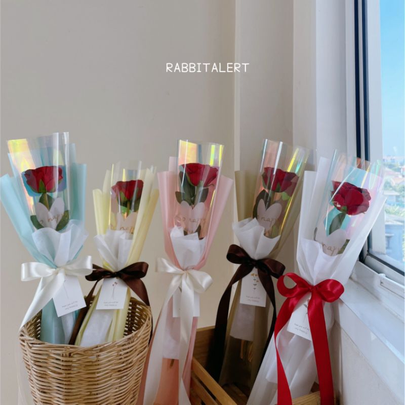 🌹𝓡𝓮𝓭 𝓻𝓸𝓼𝓮 𝓫𝓸𝓾𝓺𝓾𝓮𝓽💐🌹ช่อกุหลาบแดง 1 ดอก