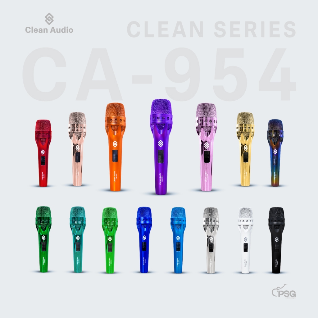CLEAN AUDIO : CA-954 SERIES ไมโครโฟนไดนามิค DYNAMIC CARDIOID -CONDENSER MICROPHONE
