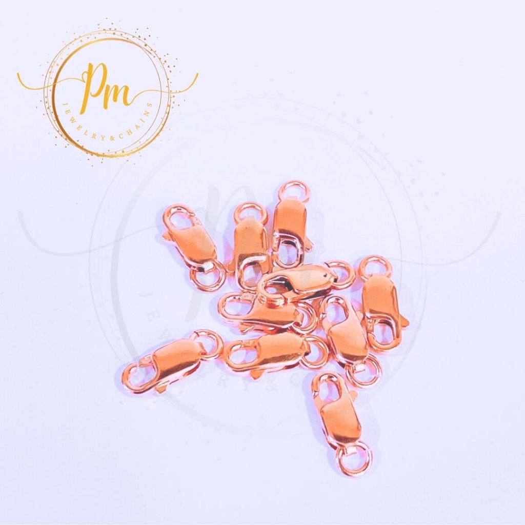 ตะขอก้ามปู PM.JEWELRY สร้อยคอ ทองคำแท้18K 75% น้ำหนัก 0.62 กรัม (พิ้ง) มีใบรับประกันจากทางร้าน