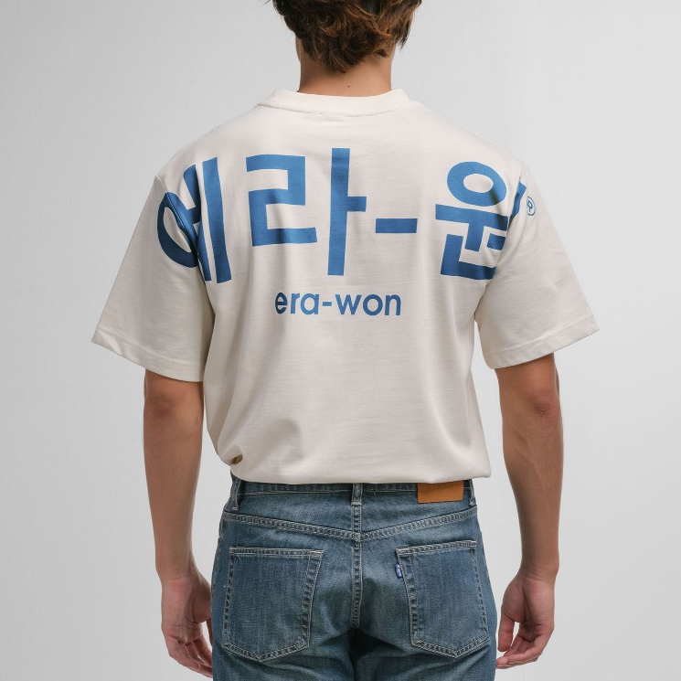 era-won เสื้อ T-Shirt Oversize Screen สี Blue