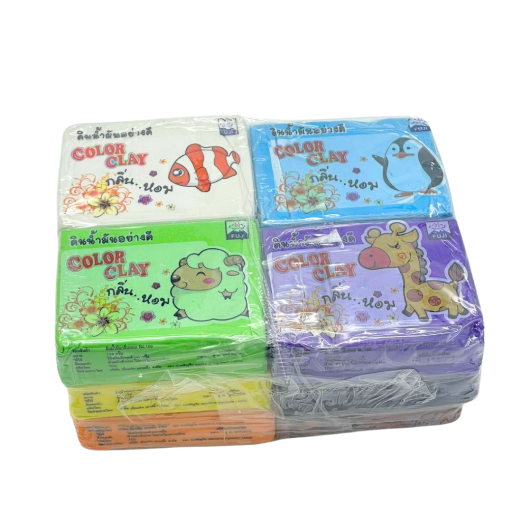 ดินน้ำมันไร้สารพิษ FUJI NO.150 (NON-TOXIC CLAY) 12 ก้อน/แพ็ค ราคา ถูกที่สุด ดีลบีเคเค แกลเลอรีภาพที่ 4
