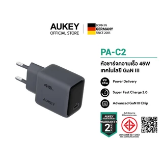 AUKEY Comet Pro หัวชาร์จเร็ว 30-140W 3-Port Power Delivery อะแดปเตอร์ หัวชาร์จ หัวชาร์จไอโฟน TYPE-C