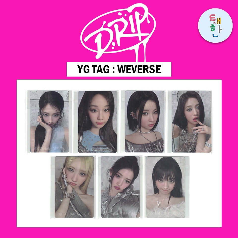 ✅พร้อมส่ง 🔴ลด 30% SHOPEE LIVE🔴 [BABYMONSTER] เฉพาะ PHOTOCARD ของอัลบั้ม DRIP - YG TAG ver. (Weverse 