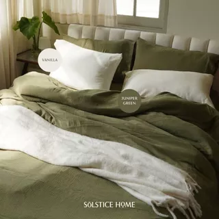 (สั่งตัด 2-3วัน) ชุดผ้าปูที่นอน / ปลอกผ้านวม / ปลอกหมอน ผ้า Cloud Cotton - Solstice Home คอตตอน 100% - ขนาด 3.5/5/6 ฟุต
