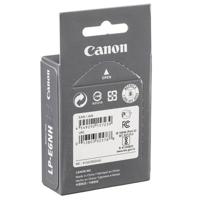 Canon Battery  LP-E6NH Lithium-Ion 7.2V. 2130mAh แบตเตอรี่ แคนนอน ของแท้ รับประกัน 1 ปี