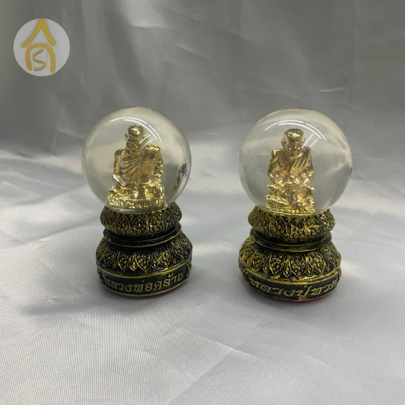 หลวงปู่ทวด ลูกแก้วหลวงปู่ทวดตั้งหน้ารถ ขนาด 3 นิ้ว ขนาดตั้งหน้ารถ เนื้อเรซิน