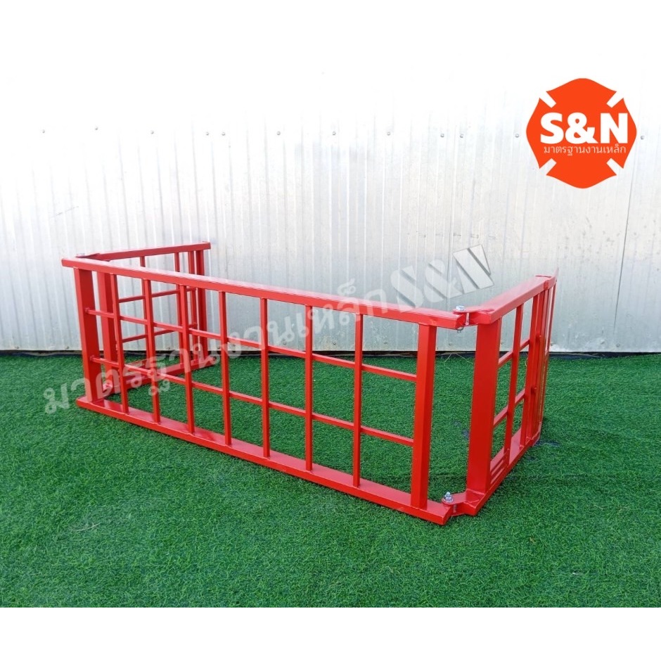 บันไดขึ้นรถมอเตอร์ไซค์ 3 พับ แบบกั้นคอกกระบะตัวล็อคตรงรุ่น รับน้ำหนัก 600 Kg  มี4สีให้เลือก รูปที่ 5