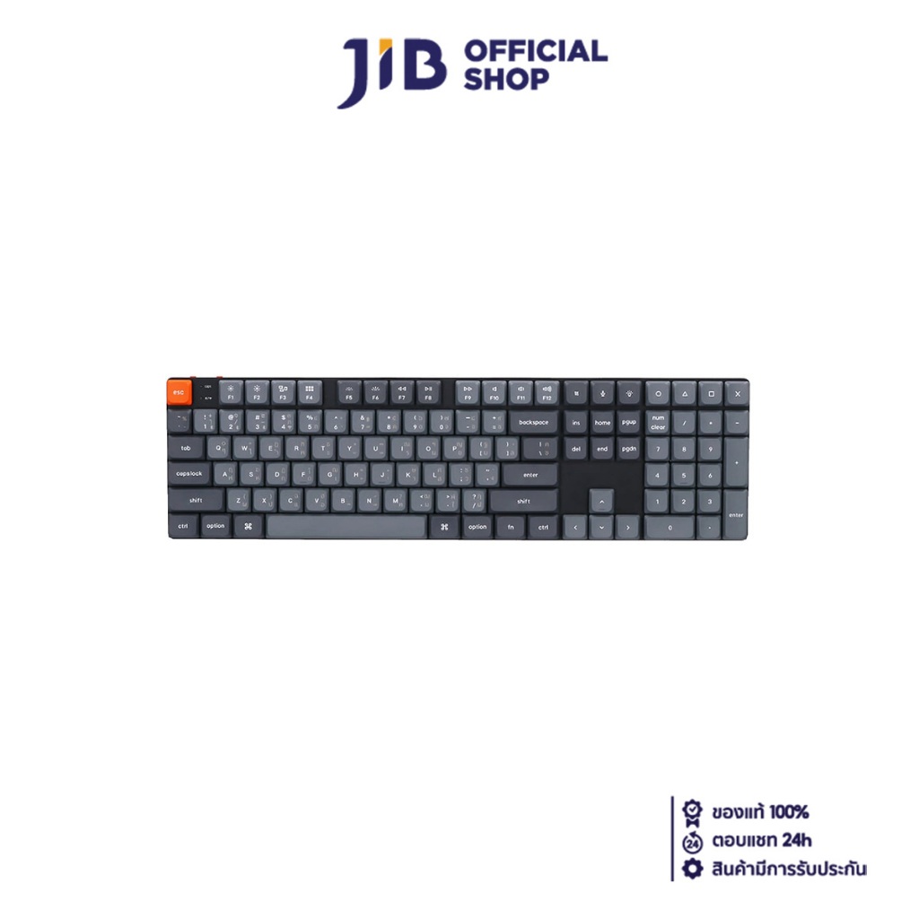 WIRELESS KEYBOARD (คีย์บอร์ดไร้สาย) KEYCHRON K5 MAX (QMK/VIA) (BLACK) (GATERON LOW PROFILE BROWN SWITCH - RGB - EN/TH) (
