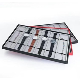 กล่องนาฬิกา จานโชว์นาฬิกา 6 8 10 ช่อง จานโชว์นาฬิกา ถาดใส่สา…