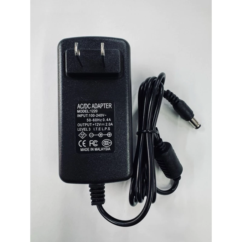 Adapter DC 12V 2A แจ็คขนาด5.5X2.1-2.5mm.