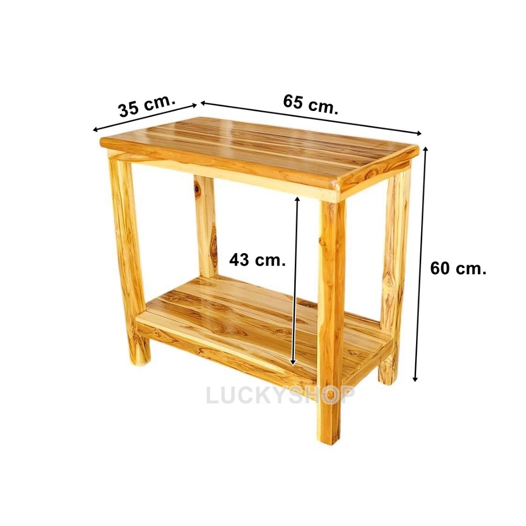ชั้นวางตู้ปลา เคลือบเงา 65x35x60 ซม. วางตู้ปลา 24 นิ้ว