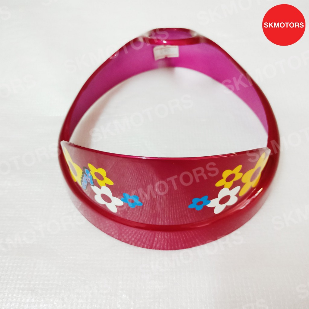 หมวกไฟหน้าลายดอกไม้สีชมพู รหัสสินค้า 4D0-H430C-Q2-PI สำหรับรถ YAMAHA FINO ปี 2009 (4D0B) แท้เบิกศูนย