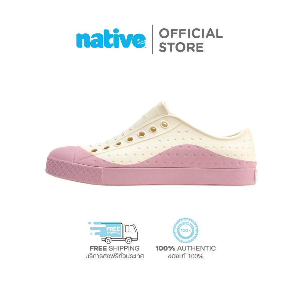 Native รองเท้ากันน้ำผู้ใหญ่ EVA รุ่น Jefferson Wanderfoam Roam Bone White/Balos Pink