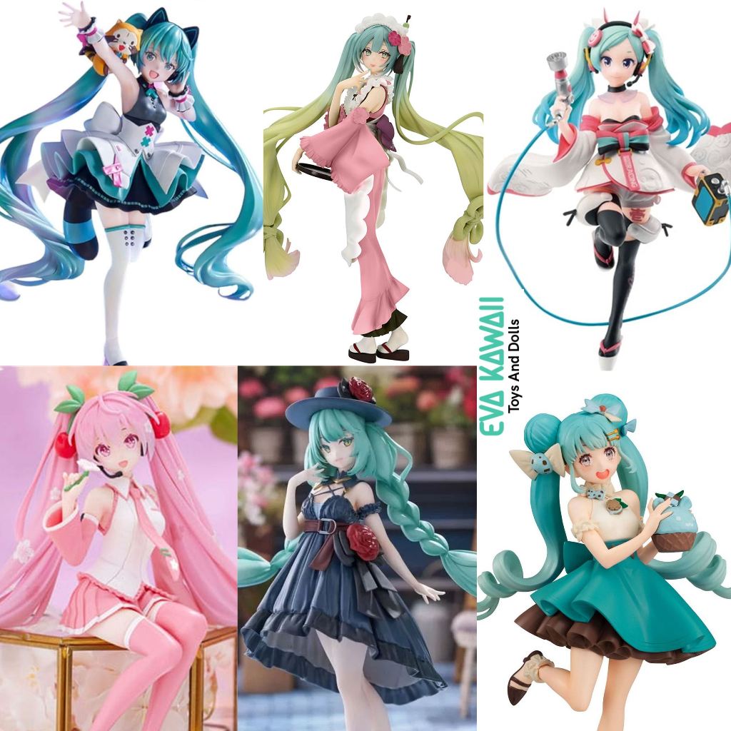 ฟิกเกอร์ miku แท้100% นำเข้าจากญี่ปุ่น miku Figure  Super Sonico Bicute Bunnies มิคุ Model น่ารัก