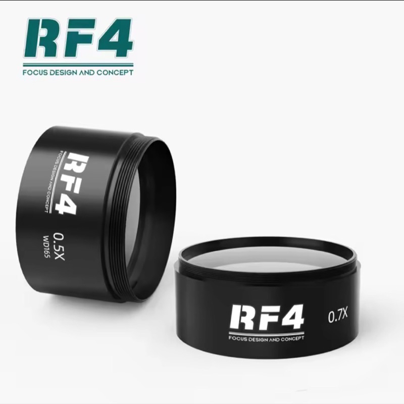 RF4 เลนส์ขยายกล้องจุลทรรศน์ 0.5X 0.7X 0.48X