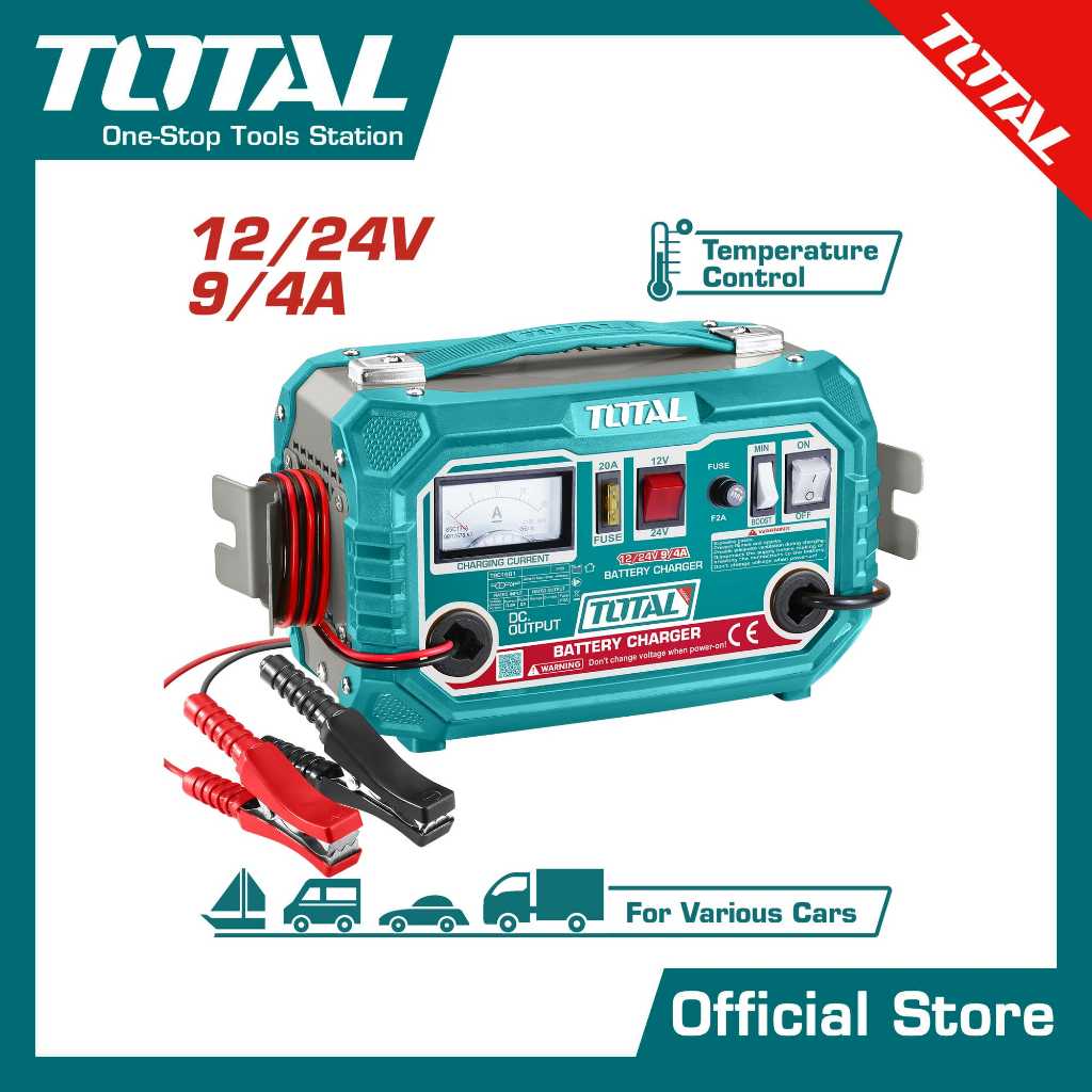 เครื่องชาร์จแบตเตอรี่ TOTAL #TBC1601