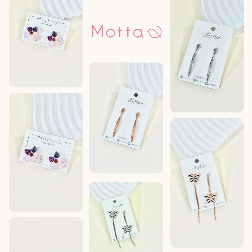 MOTTA รวมต่างหูแฟชั่น ที่สายแฟต้องมี ไม่แพ้ ไม่คัน รับประกัน ยินดีคืนเงิน