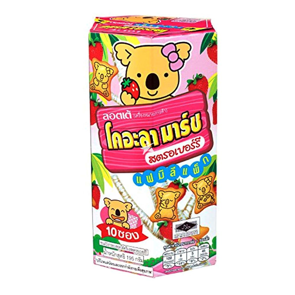 ลอตเต้ โคอะลา มาร์ช สตรอเบอร์รี แฟมิลี่ 195g /KOALA S MARCH STRAWBERRY FAMILY 195 GR. ราคา ถูกที่สุด ดีลบีเคเค แกลเลอรีภาพที่ 2