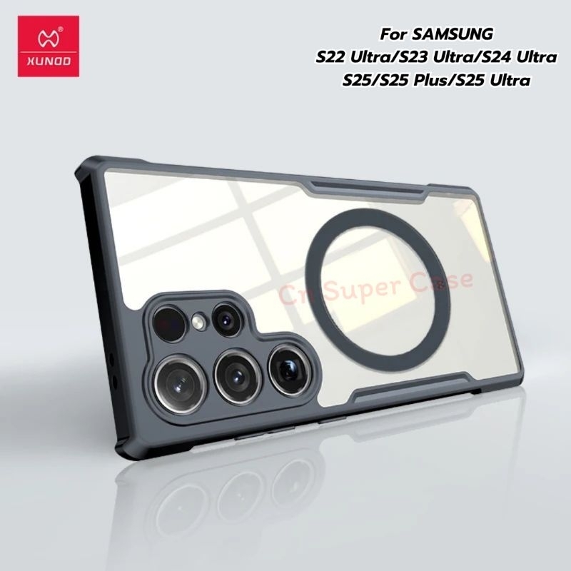 Xundd เคส Samsung S24 Ultra/S25 Ultra/S23 Ultra/S22 Ultra/S24 Fe เคสกันกระแทก รองรับวงแหวนแม่เหล็ก